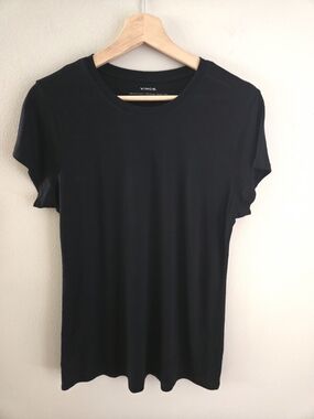 Vince Women’s Essential Pima Cotton Crew Neck T-Shirt Size Large Made In Peru
